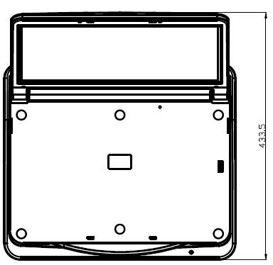 3. INSTALAÇÃO 3.1. DIMENSÕES As dimensões do Monitor são mostradas abaixo.