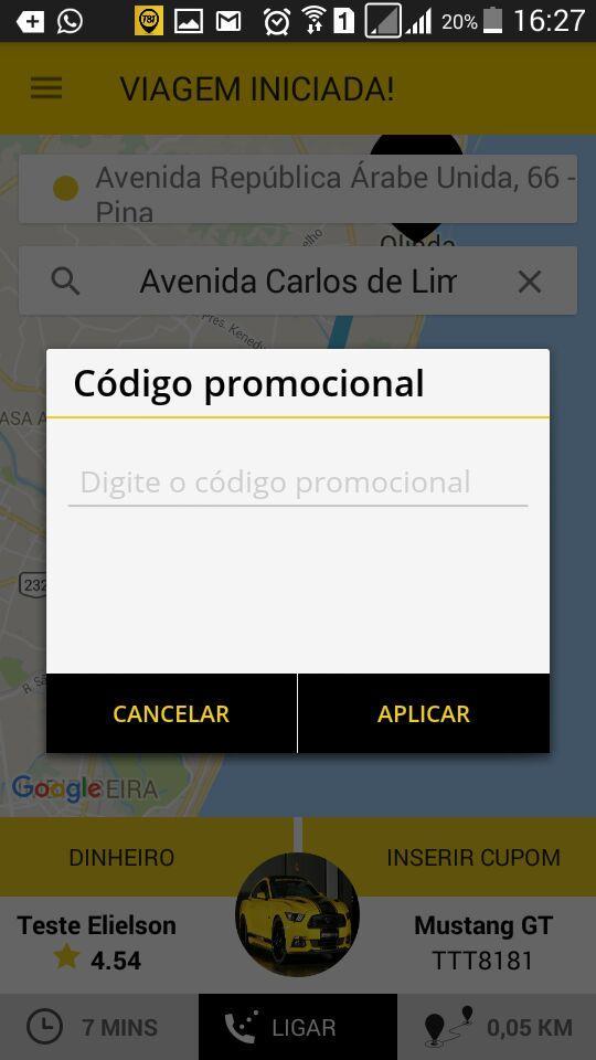 Oferecemos cupons de descontos ao passageiros, caso o sistema