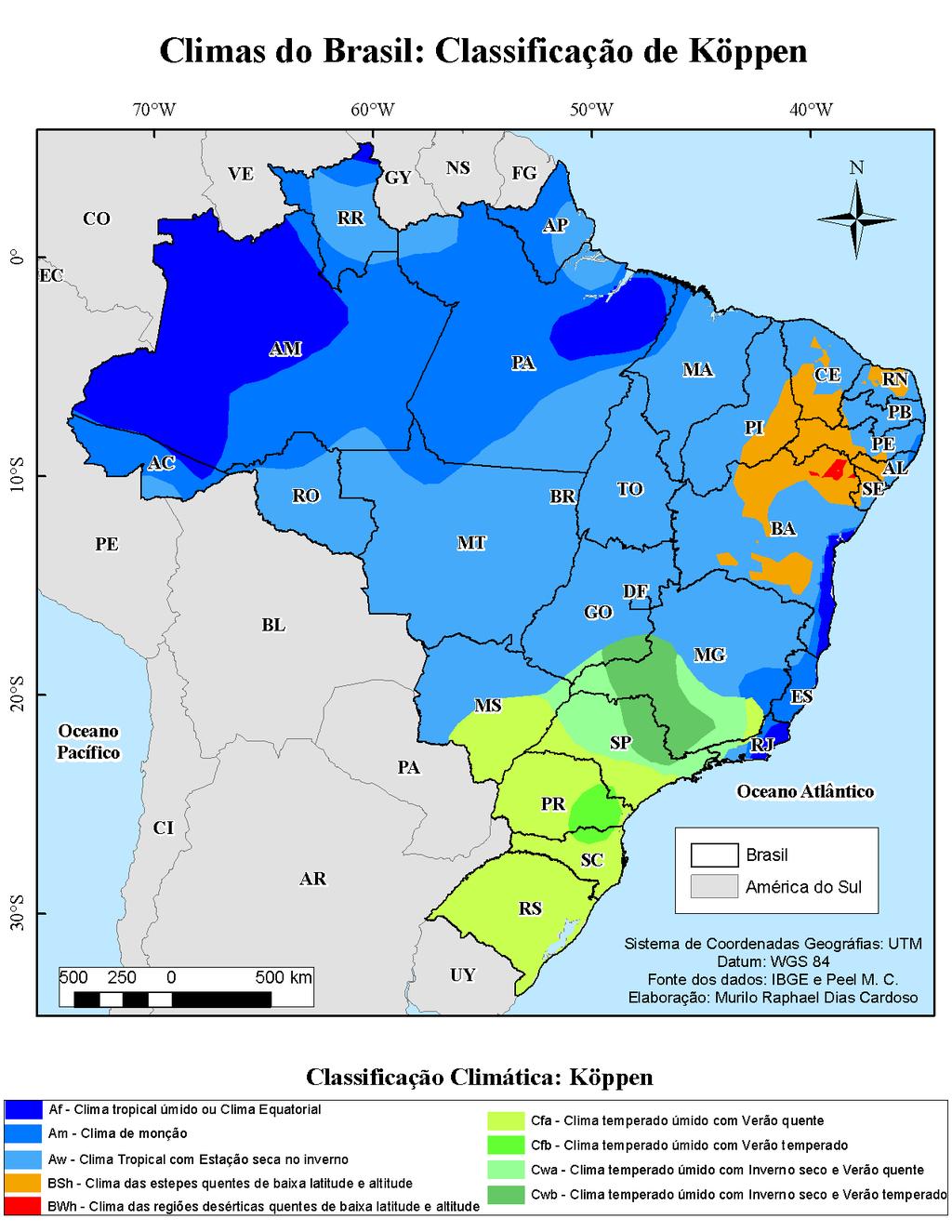 Situação do geral clima Temperaturas