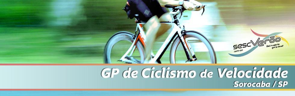 REGULAMENTO Artigo 1º - Organização O GP Sesc de Ciclismo de Velocidade, têm como objetivo sensibilizar as pessoas para a importância do esporte na vida cotidiana, reverter o quadro referente ao