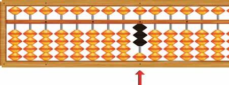 Matemática 5ª série/6º ano Volume 1 Diferentemente do ábaco tradicional, o soroban não necessita de dez peças em cada haste para representar os algarismos de um número.