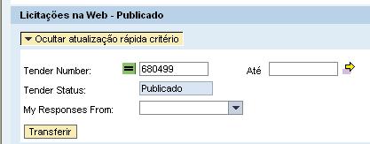 9 de 26 Se quiser ocultar novamente os critérios de seleção, clique em Ocultar atualização rápida critério. 3.