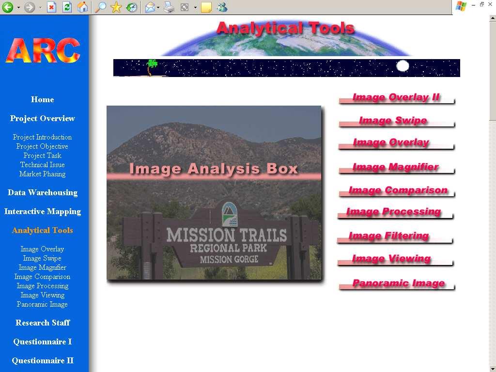 (continuação da página anterior) Analytical Tools http://map.sdsu.edu/arc/analytical_tools.