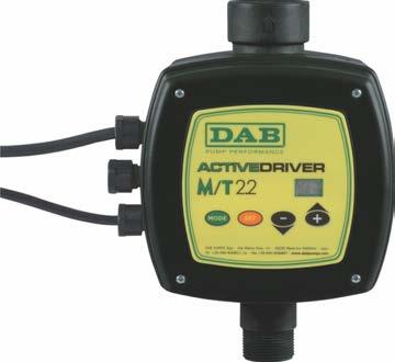 ACTIVE DRIVER INVERTER VARIADOR VELOCIDADE PARA ELECTROBOMBAS O dispositivo ACTIVE DRIVER é um sistema electrónico de controlo de velocidade variável para Electrobombas, capaz de manter uma pressão