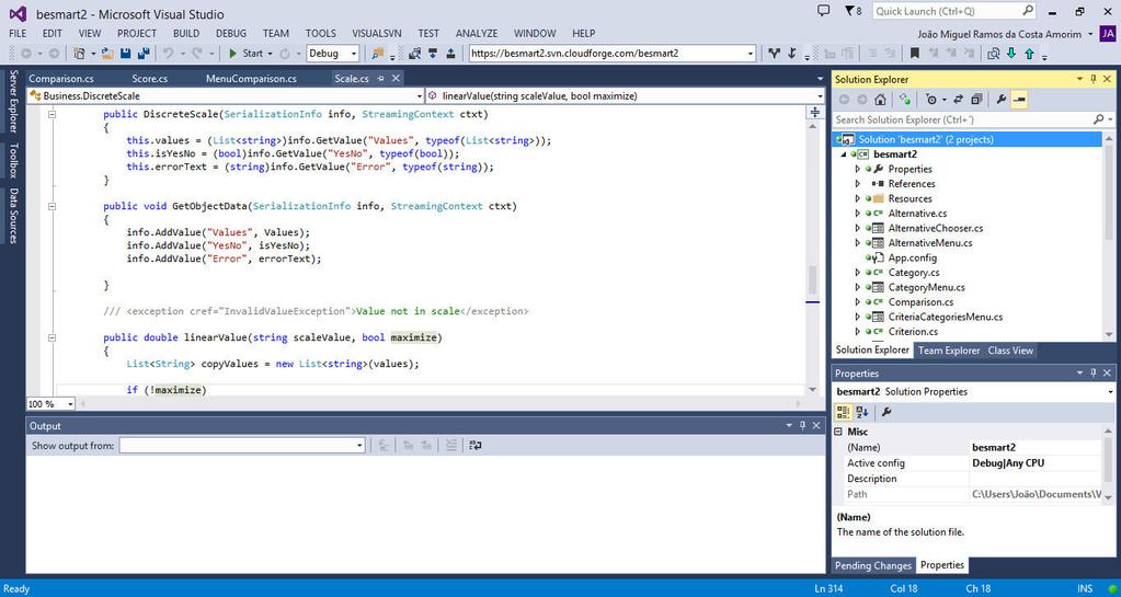 Todo o trabalho foi realizado na ferramenta Visual Studio 2013 (http://www.visualstudio.com/), com apoio da extensão Installer Projects (http://blogs.msdn.