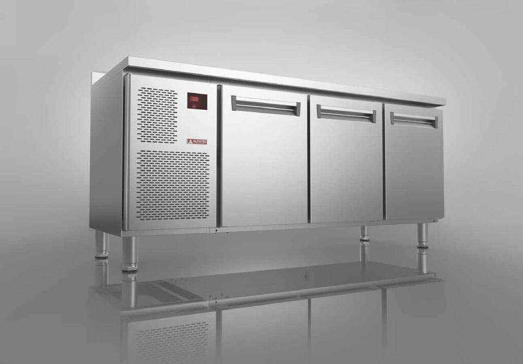 Refrigeradores e freezers horizontais FROSTH A série FROST H é uma linha de refrigeradores e freezers horizontais desenvolvidos pela Alfatec para atender as necessidades de conservação e preparo de