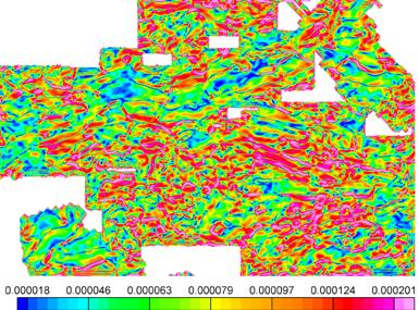 amplitude do gradiente horizontal total; (D) mapa da inclinação de