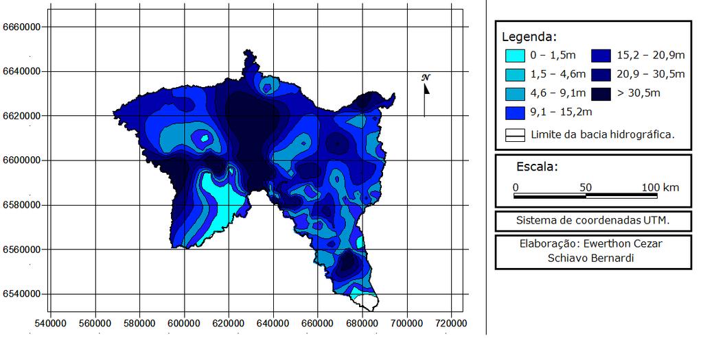 4 Conclusão A partir dos mapas elaborados, foi possível identificar as áreas de maior e