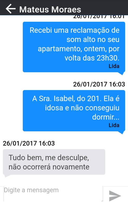 MENSAGENS Mensagens Na aba Conversas há