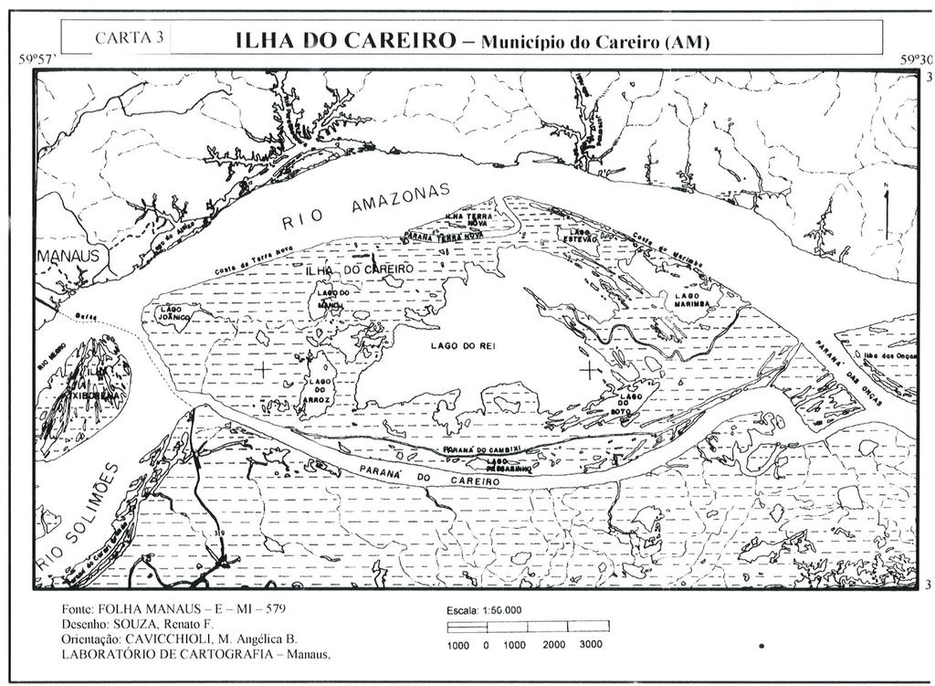 Mapa 2- Ilha do Careiro da Várzea 95 Mapa 3- Ilha do Careiro