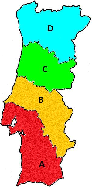 X Congresso de Construção Metálica e Mista Coimbra, Portugal período de retorno de 1000 anos ficaram compreendidos entre 290 e 350 cm/s2 (zona da Costa Vicentina) e entre 170 e 250 cm/s2 (zona do