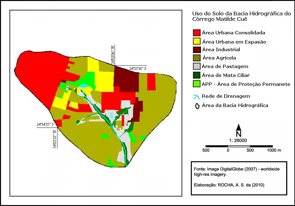 Reserva Legal Figura 2. Mapa de uso do solo da bacia hidrográfica do Córrego Matilde Cuê. 4.