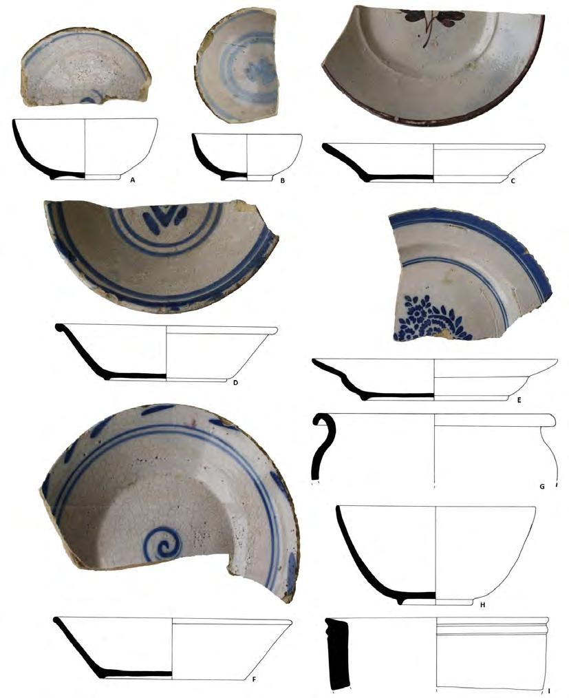 269 CIRA-ARQUEOLOGIA V Olarias em tempos industriais 1766-1850 Com o desenvolvimento das produções industriais as olarias tendem a alterar ligeiramente as suas decorações de forma a poderem