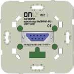 O sinal RF é recebido por qualquer módulo xx-rf, como o C-IN-RF.