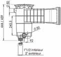 A800areia WEL-250-0098 Skimmer A800 inox 316 Skimmer