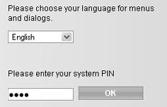 Isto pode, eventualmente, demorar alguns minutos, dado que as páginas web para o idioma seleccionado têm que ser transferidas do servidor de configuração para a base.