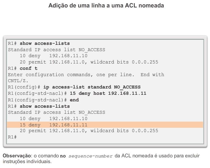 Modificar ACLs IPv4