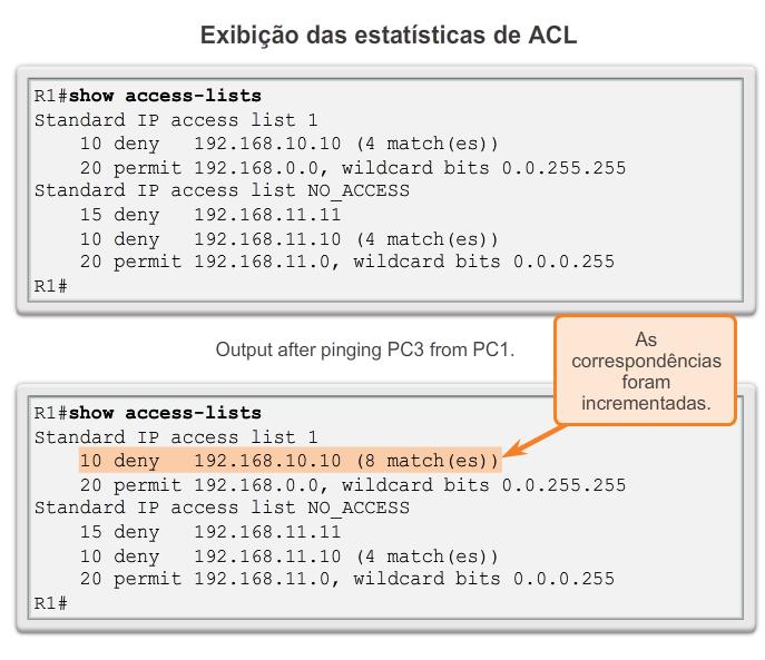 Modificar ACLs IPv4