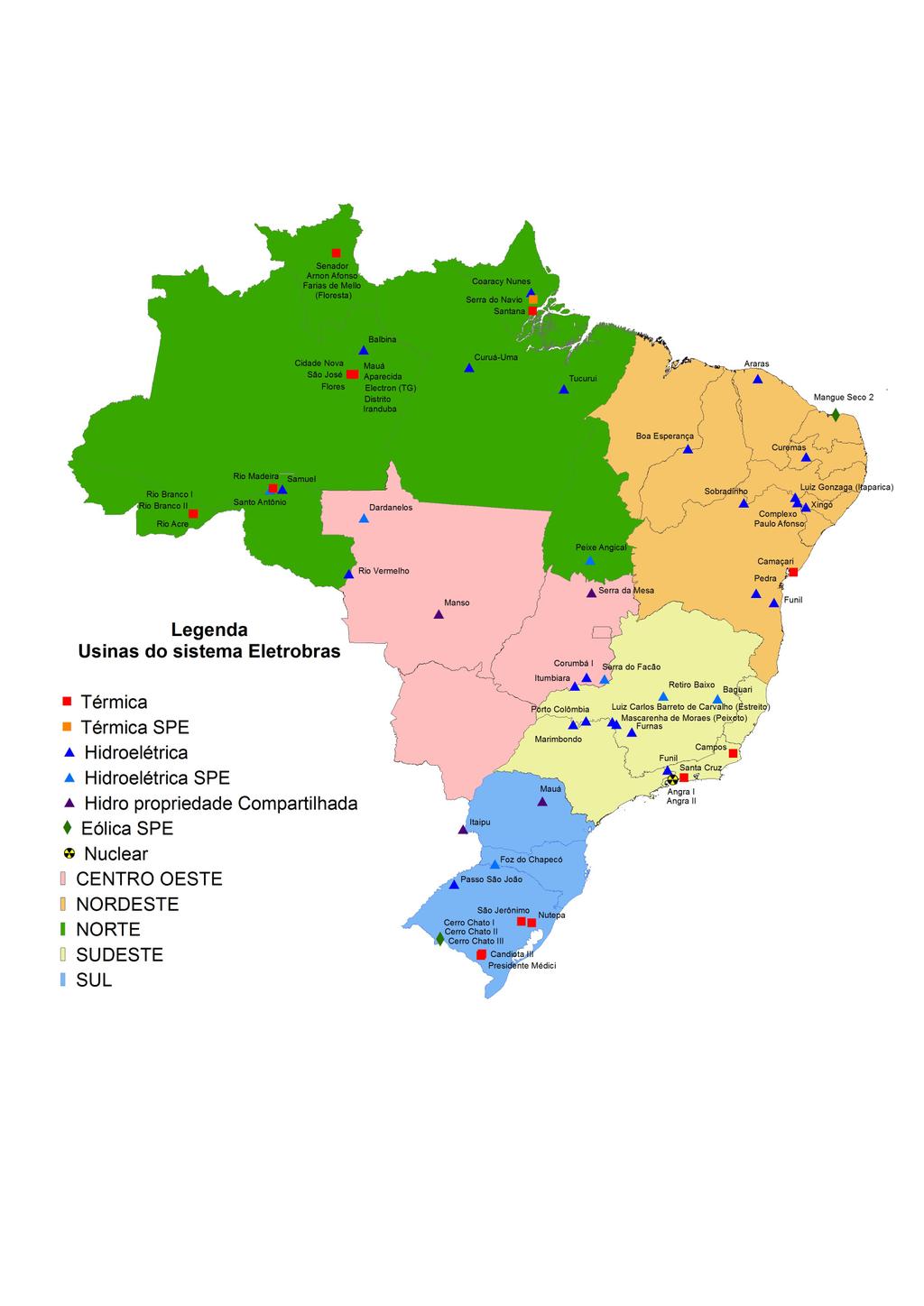 7.3 - Informações sobre produtos e serviços relativos aos segmentos operacionais Formulário de Referência - 2013 - CENTRAIS ELETRICAS BRASILEIRAS SA Versão : 1 7.