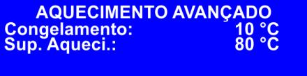 Mantendo o botão pressionada por cerca de 2 segundos, é possível acessar o menu de configurações avançadas. Ver seção 6.3.1 Ver seção 6.3.5 Ver seção 6.3.2 Ver seção 6.3.3 5.