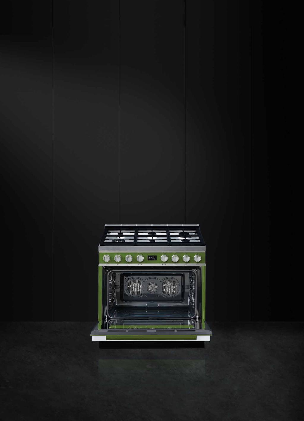 FOGÕES alta performance A Smeg cria fogões que combinam design e tecnologia num estilo único, onde é dada especial atenção à funcionalidade.