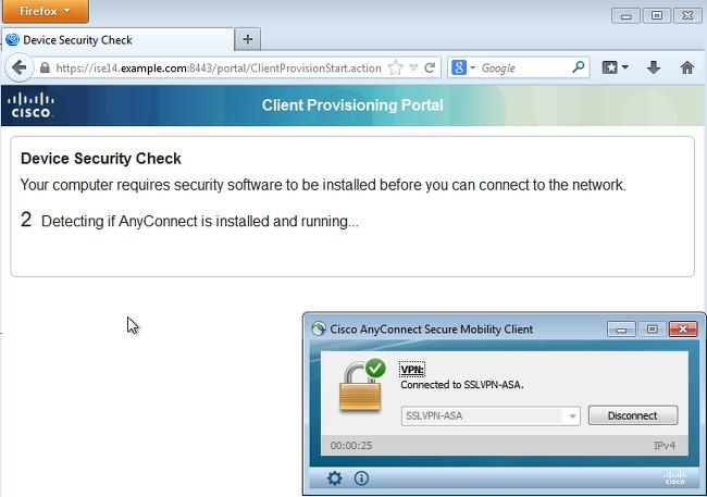 Neste momento, o estado da sessão no ASA indica acesso limitado com a reorientação do tráfego de HTTP ao ISE: asav# show vpn-sessiondb detail anyconnect Session Type: AnyConnect Detailed Username :