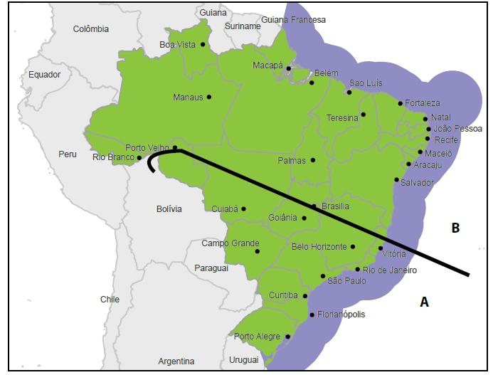 154 O Estudo da dimensão territorial para o planejamento conforme salientado no documento oficial apresenta uma nova proposta de regionalização para o país.