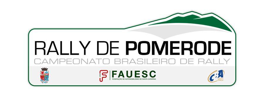 RALLY DE POMERODE 2014 21 a 23 de março de 2014 CAMPEONATO BRASILEIRO DE