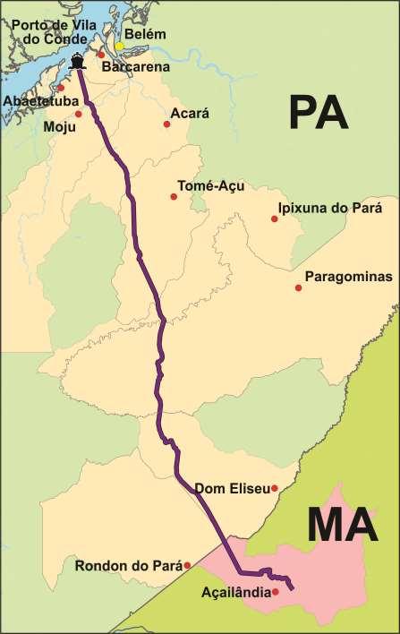 13 Figura 4: Mapa da alternativa 4 do traçado escolhido.