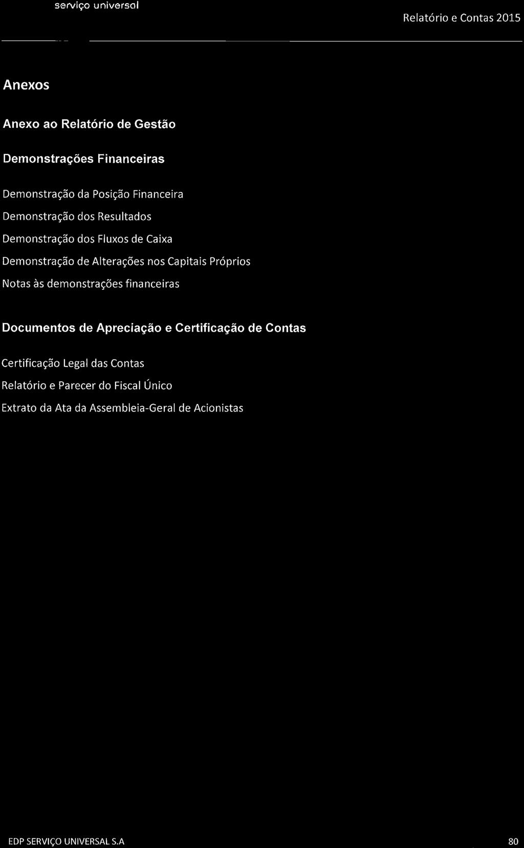 Resultados Demonstração dos Fluxos de Caixa Demonstração de Alterações nos Capitais Próprios Notas às