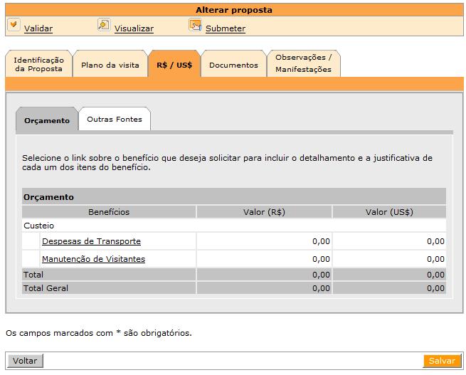 Orçamento A subaba Orçamento da aba R$ /