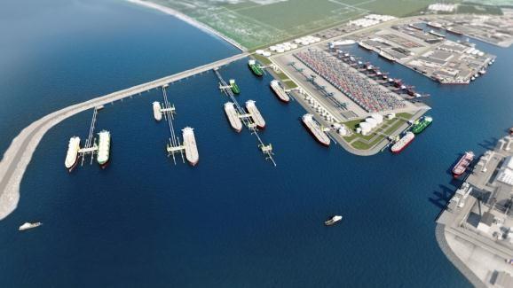 Terminal GNL 3) Base Supply 1) 2) Píeres para VLCCs, Suezmax e navios