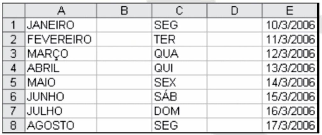 selecionar as células e arrastar o canto inferior direito da célula.