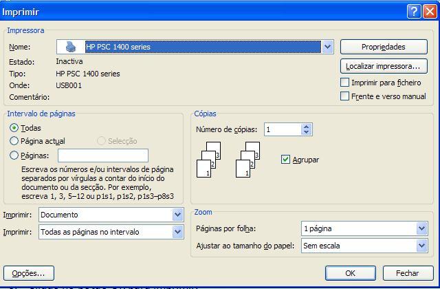 De modo a activar a gravação automática dos documentos deve executar os seguintes passos: 1. Clique no botão Microsoft Office e escolha a opção Opções do Word. 2.