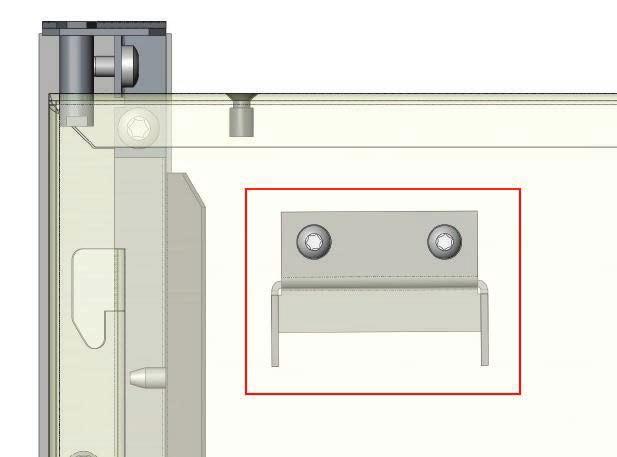 No lado frontal da porta do disjuntor desatarraxe os parafusos indicados na figura seguinte: Figura 163.
