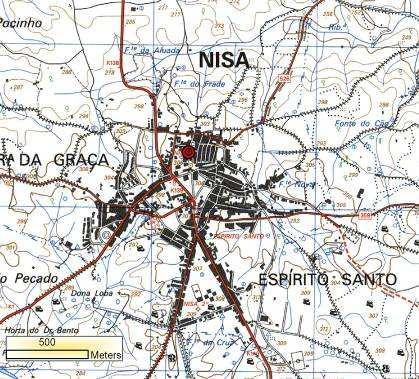 92 580 Edículo/Passo de Santo António Freguesia Espírito Santo Topónimo Santo António Coordenadas M 615949 P 4390042 A 306 m CMP 324 Chegando a Nisa pela EN 18 (vindo