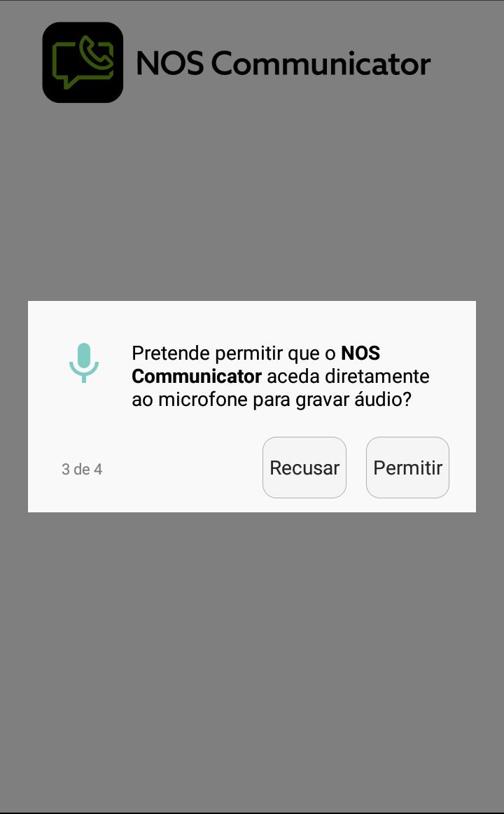 3 Aceitar que a app aceda aos seus contactos.