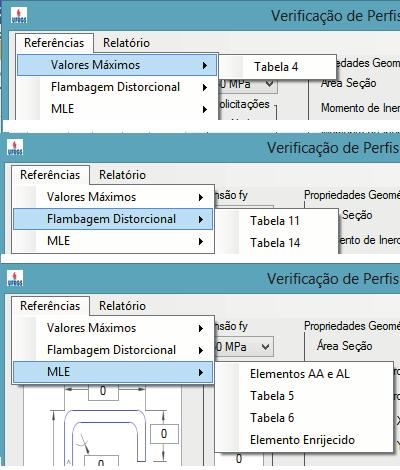 53 Figura 13 Menu (Fonte: desenvolvido pelo autor) 5.3 Fluxo do Programa O programa desenvolvido é formado por 3 grandes classes, a classe Form, a classe Perfil e a classe NBR.