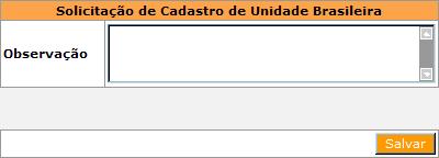 Um formulário com os dados necessários irá aparecer.