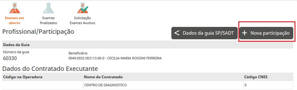 pacote, materiais ou medicamentos, deverão ser registrados no ícone de outras despesas.