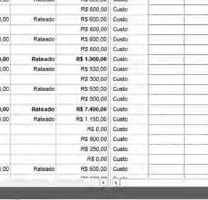 e atividades distribuídas ao longo do tempo,