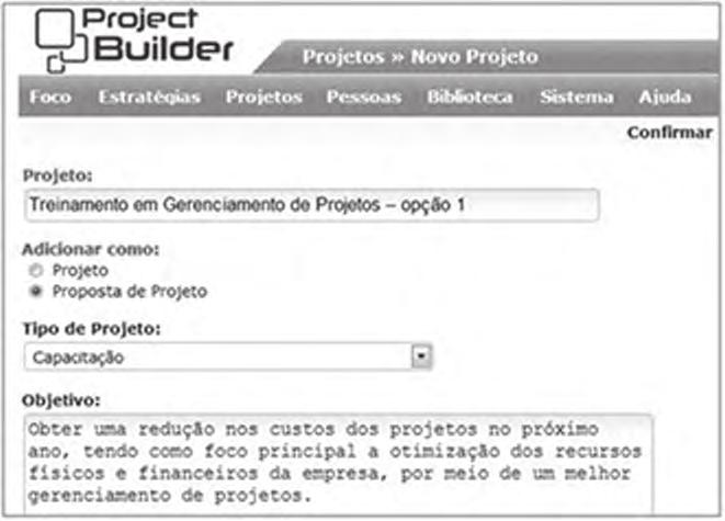 Projeto Exemplo Treinamento em Gerenciamento de Projetos 255 1 Iniciando o Projeto 1.