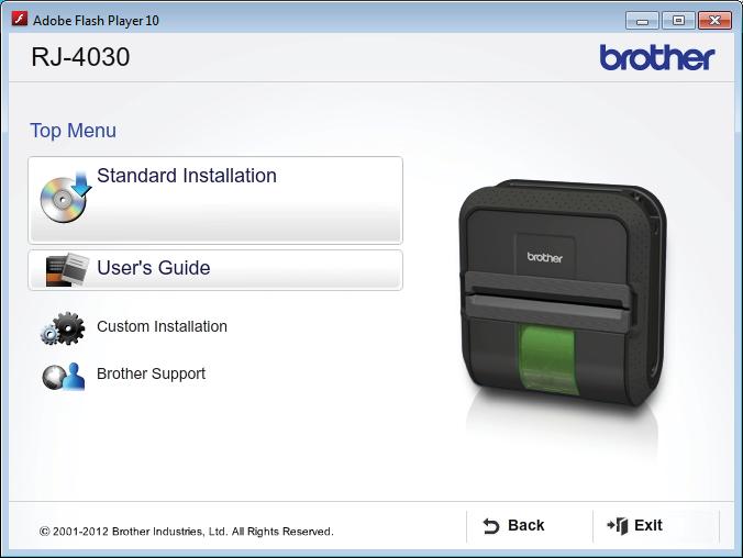 Configurar a impressora Instalar o controlador da impressora e o software para a RJ-4030 O procedimento para instalar o software varia consoante o sistema operativo do computador.