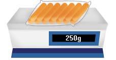 82 Resultados da Escola Item M030014A8 (M030014A8) Um pacote de salsichas pesa 250 gramas. Se Margarida comprar 4 pacotes, ela vai levar A) meio quilograma de salsicha. B) um quilograma de salsicha.