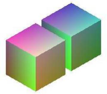 pontos de geração da Octree associada 53 subdivisão do cubo à esquerda, pois somente ele foi subdividido, como pode ser