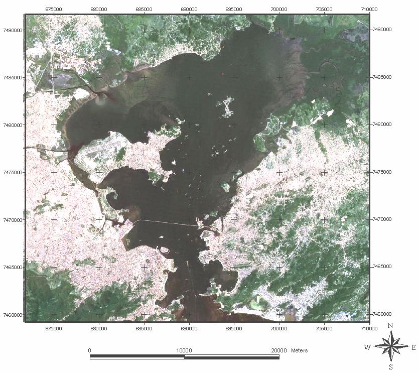 21 Figura 2: Localização da Baía de Guanabara (a) e do manguezal de Mauá (b), e a