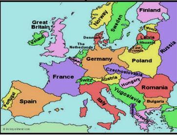 EUROPA 1914 MUDANÇAS NO MAPA EUROPEU APÓS A PRIMEIRA GUERRA EUROPA