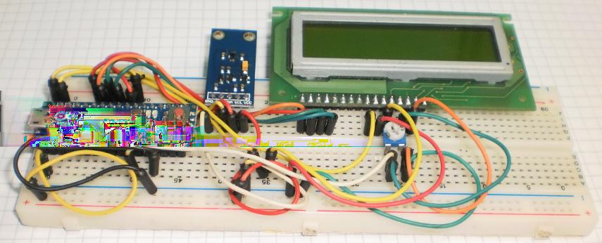 Esquema ligação completo A montagem em uma protoboard também é ilustrado na imagem subsequente.