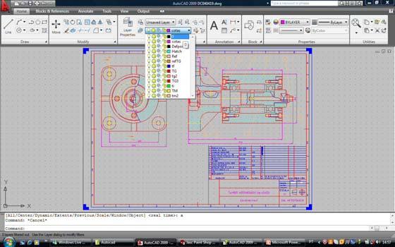 19 Barra Object Properties (para as Layers) Controlo da Layer Controlo da espessura Controlo da Cor Controlo do