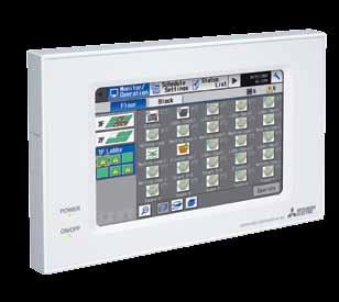 Comando AG150A O AG150A permite-nos controlar até 150 unidades interiores utilizando três placas de expansão PAC- YG50ECA ( uma por cada 50 unidades interiores).